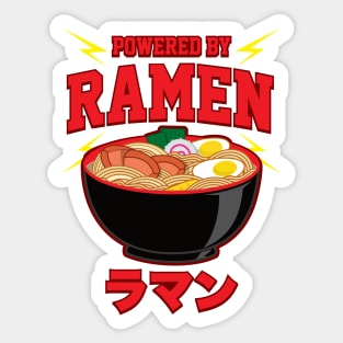 Powered by Ramen Noodles Sticker